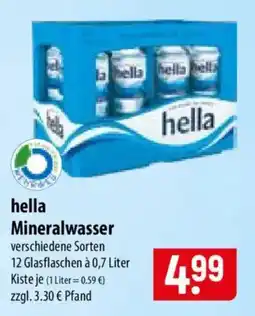 Famila Nord Ost hella Mineralwasser Angebot