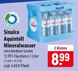 Famila Nord Ost Sinalco Aquintéll Mineralwasser Angebot