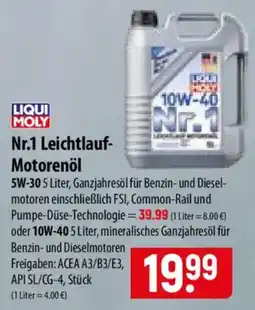 Famila Nord Ost LIQUI MOLY Nr.1 Leichtlauf-Motorenöl Angebot