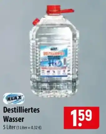 Famila Nord Ost KLAX Destilliertes Wasser Angebot