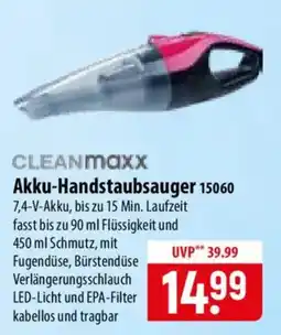 Famila Nord Ost CLEANmaxx Akku-Handstaubsauger 15060 Angebot