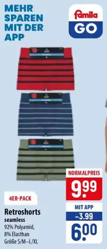 Famila Nord Ost Retroshorts seamless Angebot