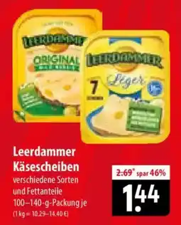 Famila Nord Ost Leerdammer Käsescheiben Angebot