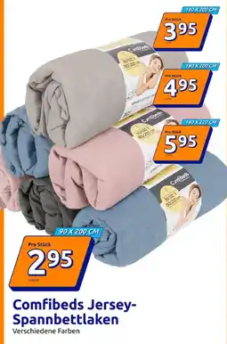 Action Comfibeds Jersey-Spannbettklaken Angebot