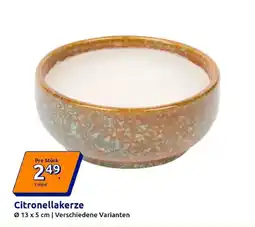 Action Citronellakerze Angebot