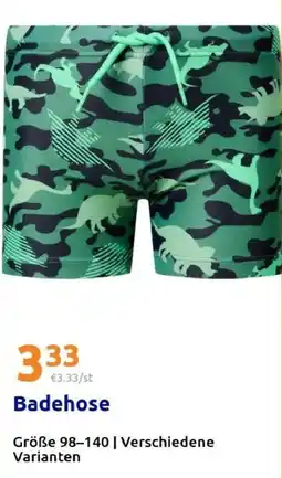 Action Badehose Angebot