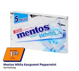 Action Mentos White Kaugummi Peppermint Angebot