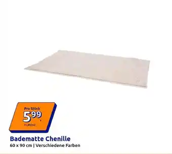 Action Badematte Chenille Angebot