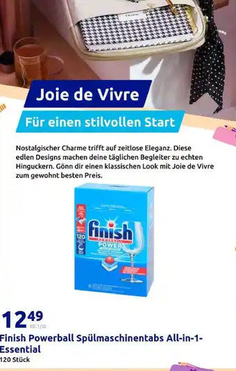 Action Finish Powerball Spülmaschinentabs All-in-1-Essential Angebot