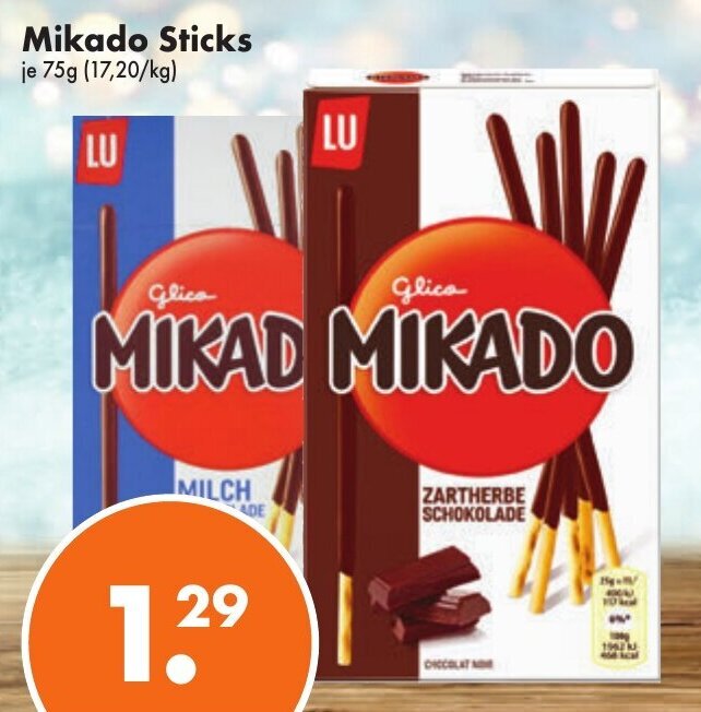 Mikado Sticks 75g Angebot bei Trink und Spare