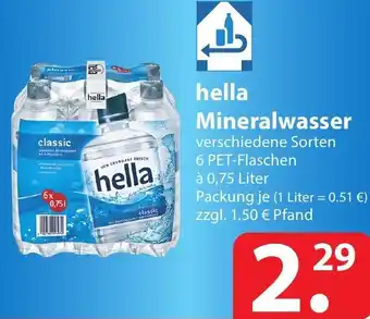 Famila Nord Ost Hella Mineralwasser 0,75L Angebot