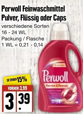 Edeka Frischemarkt Perwoll Feinwaschmittel Pulver, Flüssig oder Caps Angebot