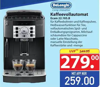 Famila Nord Ost DeLonghi Kaffeevollautomat Ecam 22.105.B Angebot