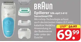 Famila Nord Ost Braun Epilierer Silk épil 5-610 SensoSmartTM Angebot