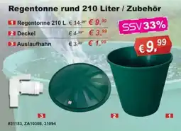 Stabilo Fachmarkt Regentonne rund 210 Liter Angebot