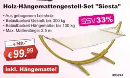 Stabilo Fachmarkt Holz-Hängemattengestell-Set "Siesta" Angebot