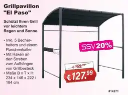 Stabilo Fachmarkt Grillpavillon "El Paso" Angebot