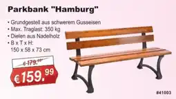 Stabilo Fachmarkt Parkbank "Hamburg" Angebot