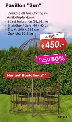 Stabilo Fachmarkt Pavillon "Sun" Angebot