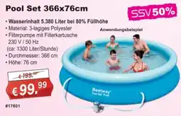 Stabilo Fachmarkt Pool Set 366x76cm Bestway Angebot
