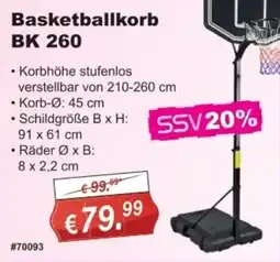 Stabilo Fachmarkt Basketballkorb BK 260 Angebot