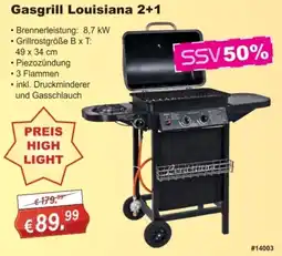 Stabilo Fachmarkt Gasgrill Louisiana 2+1 Angebot