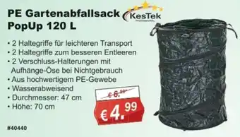 Stabilo Fachmarkt PE Gartenabfallsack PopUp 120 L Angebot