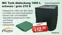 Stabilo Fachmarkt IBC Tank Abdeckung 1000 L schwarz / grün 210 D Angebot