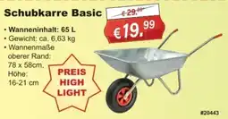 Stabilo Fachmarkt Schubkarre Basic Angebot