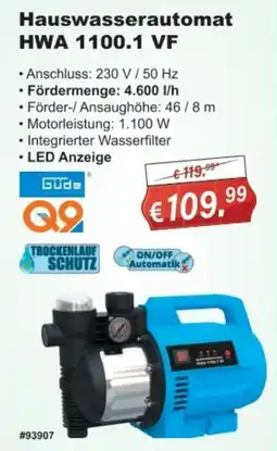 Stabilo Fachmarkt Hauswasserautomat HWA 1100.1 VF Angebot