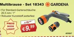 Stabilo Fachmarkt Multibrause - Set 18343 GARDENA Angebot