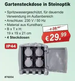 Stabilo Fachmarkt Gartensteckdose in Steinoptik Angebot