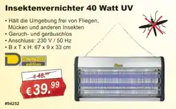Stabilo Fachmarkt Insektenvernichter 40 Watt UV DENNER edition Angebot
