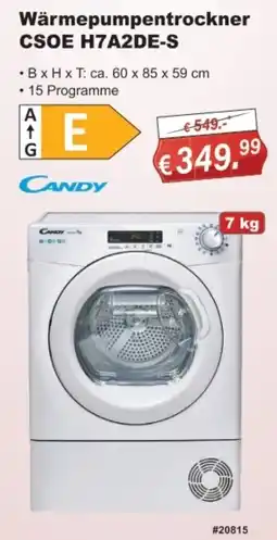 Stabilo Fachmarkt Wärmepumpentrockner CSOE H7A2DE-S Angebot