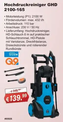 Stabilo Fachmarkt Hochdruckreiniger GHD 2100-165 Angebot