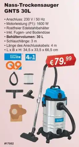 Stabilo Fachmarkt Gude Nass-Trockensauger GNNTS 30L Angebot