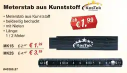 Stabilo Fachmarkt Meterstab aus Kunststoff KesTek Angebot
