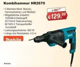 Stabilo Fachmarkt Kombihammer HR2670 Makita Angebot