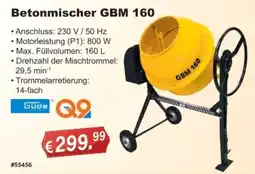 Stabilo Fachmarkt Betonmischer GBM 160 Güde Angebot