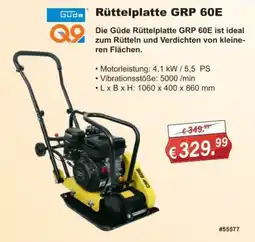Stabilo Fachmarkt Rüttelplatte GRP 60E Angebot
