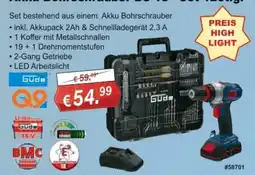 Stabilo Fachmarkt Akku Bohrschrauber Güde Angebot