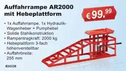 Stabilo Fachmarkt Auffahrrampe AR2000 mit Hebeplattform Angebot