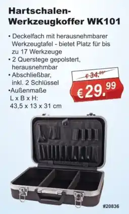 Stabilo Fachmarkt Hartschalen-Werkzeugkoffer WK101 Angebot