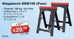 Stabilo Fachmarkt Klappbock DKB150 (Paar) Angebot