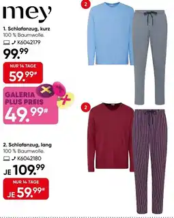 Galeria Mey Schlafanzug, lang Angebot