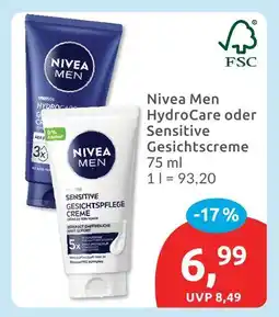 Budni Nivea men hydrocare gesichtscreme Angebot