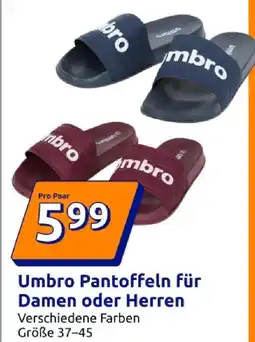 Action Umbro pantoffeln für damen oder herren Angebot