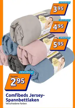 Action Comfibeds jersey-spannbettlaken 90 x 200 cm Angebot
