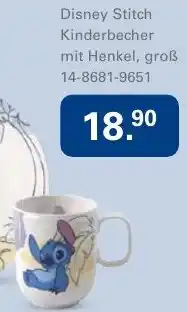 Galeria Disney Stitch Kinderbecher mit Henkel, groß Angebot