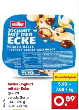Netto Marken-Discount Müller Joghurt mit der Ecke Angebot